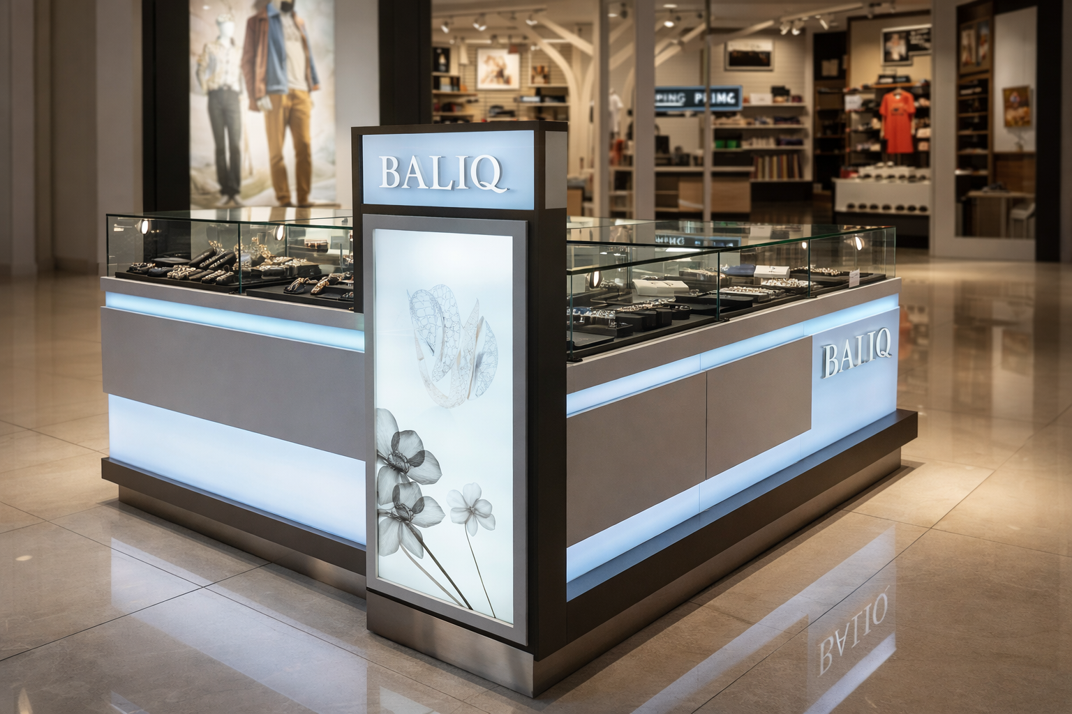 Fabricación de módulos y stands comerciales